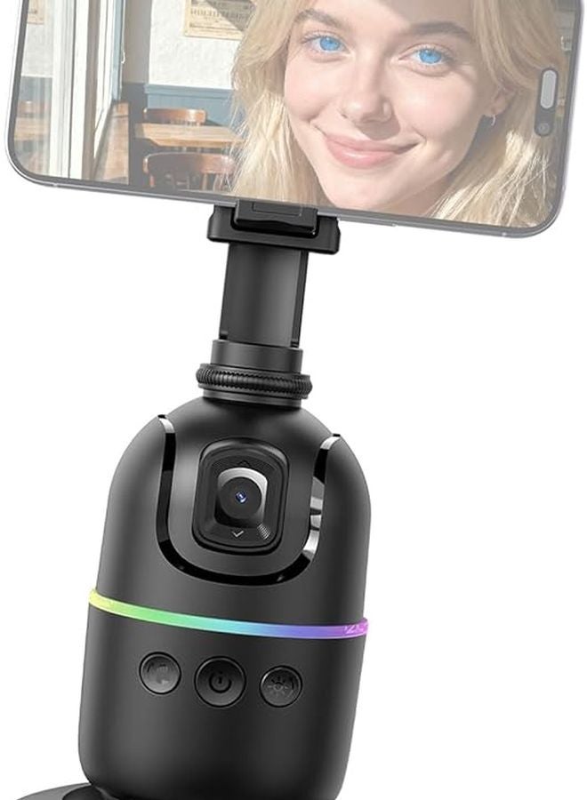 P03 Model Intelligent Face Following Phone Holder with Gesture Control and Wide Angle Lens - Image 1